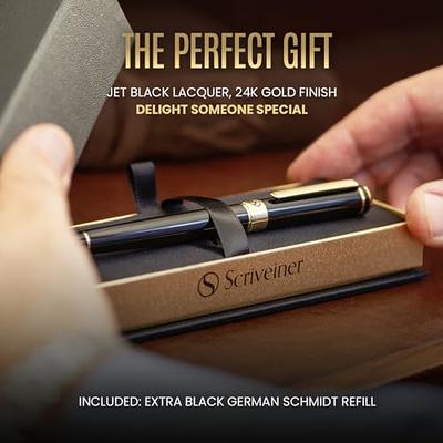 Scriveiner Silver Chrome Rollerball, Award Winning Luxury Pen