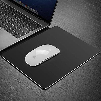 HONKID Metal Aluminum Mouse Pad, Office and Gaming Thin Hard Mouse Mat  Double Sided Waterproof Fast and Accurate Control Mousepad for Laptop,  Computer and PC,9.05x7.08, Black - Yahoo Shopping