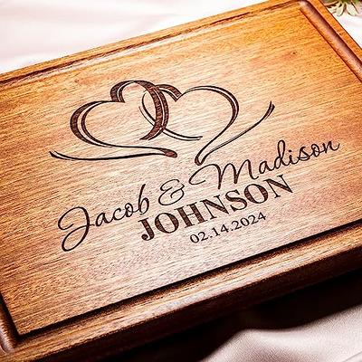 Personalized Wooden Cutting Board Laser Engraved Wood Anniversary