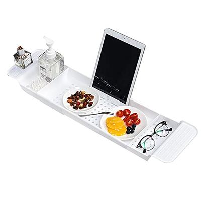 Bathtub Caddy Tray,Expandable Bathroom Tray with Reading Rack or Tablet  Holder,Multifunctional Bathtub Tray, Tub Organizer Holder for Wine Cup,  Soap Dish, Book Space & Phone Slot - Yahoo Shopping