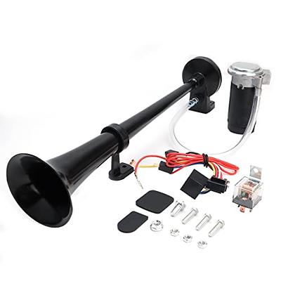 MaxLouder 150DB Air Horn with Compressor, 18 Inches Single Trumpet