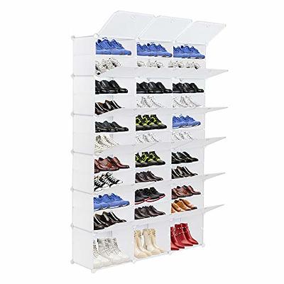 ROJASOP Big Shoe Storage Cabinet with Covers and Doors, 12-Tier Organizer  96 Pairs Extra Large Plastic Portable rack Organizer for Closet Entryway  Bedroom - Yahoo Shopping