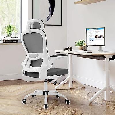 Monhey Ergonomic Office Chair with Lumbar Support & Headrest & Flip-up Arms  Height Adjustable Rocking Home Office Desk Swivel High Back Computer Chair  Warm Taupe Mesh Study Chair - Yahoo Shopping