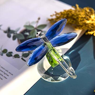 H&D HYALINE & DORA Crystal Glass Animals Figurine, Blue Standing Dragonfly, Gift Boxed - Yahoo Shopping