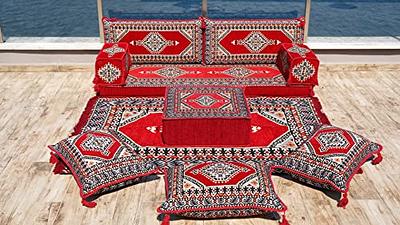 Arabic Floor Seating Sofa Set, Meditation Yoga Sofa, Bohemian