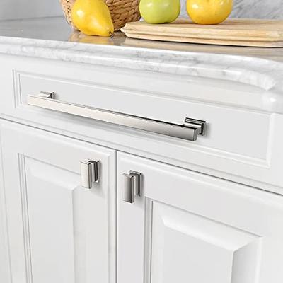 9BUILD 6 Pack 9 Inch Kitchen Cabinet Handles Brushed Satin Nickel Cabinet  Pulls Kitchen Cabinet Hardware Kitchen Handles for Cabinets Cupboard Handles