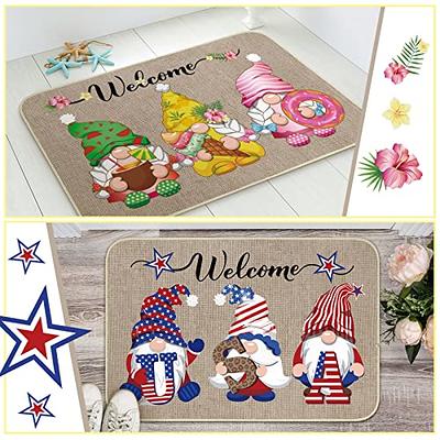 Hello Summer Gnomes Coir Outdoor Doormat