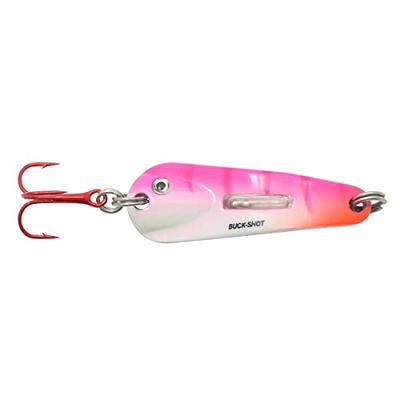 Northland Tackle Buck-Shot Ice Fishing Flutter Spoon, UV Pink Tiger, 1/8  Oz, 1/Cd - Yahoo Shopping
