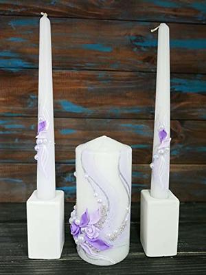 Magik Life Unity Candle Set for Wedding - Wedding Accessories for Rece