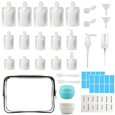 29 PCS Travel Size Refillable Empty Squeeze Pouch TSA Approved Travel  Pouches for Toiletries Liquid Travel Containers Leak Proof Portable Travel  Fluid Makeup Packing Bag for Cosmetics 30/50/100ml - Yahoo Shopping