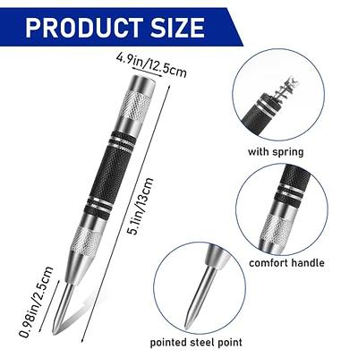 uxcell Automatic Center Punch, 5-Inch Spring-Loaded Center Hole