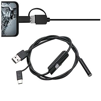  Dual Lens Endoscope Camera for iPhone, Teslong USB-C Borescope  Inspection Camera with 8+1 LED Lights, 10FT Flexible Waterproof Fiber Optic  Camera Snake Scope for iPad Android Phone-No WiFi Required : Industrial
