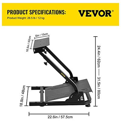 VEVOR Racing Simulator Cockpit Height Adjustable Racing Wheel Stand with  fit for Logitech G25, G27, G29, G920 Racing Wheel and Pedals Not Included