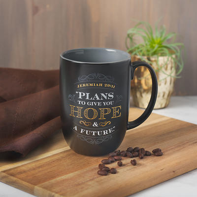 Christian Art Gifts Large Ceramic Bible Verse Coffee & Tea Mug for