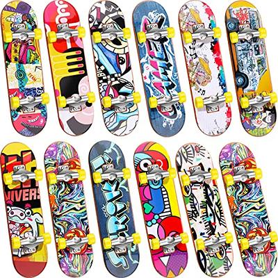 Hot Wheels Skate Neon Bones Tony Hawk Set of 4 Fingerboards and 2 Pairs of  Skate Shoes 