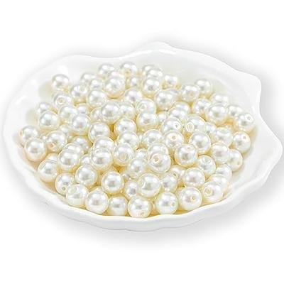 Guoxin 200Pcs Glass Pearl Beads Faux Fake Pearls Round Czech Tiny Satin  Luster Spacer Loose Beads Bulk with Holes Handcrafted for DIY Bracelets  Jewelry Making Crafts Supplies (6MM, Cream) - Yahoo Shopping