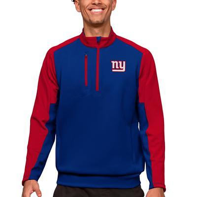 Women's Antigua Royal/White New York Giants Squad Pullover Top