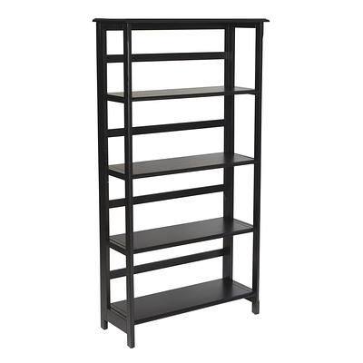 Hart 4-Tier 18 x 36x 53 Ventilated Plastic Storage Shelf Unit, 600 lbs. Capacity, Black