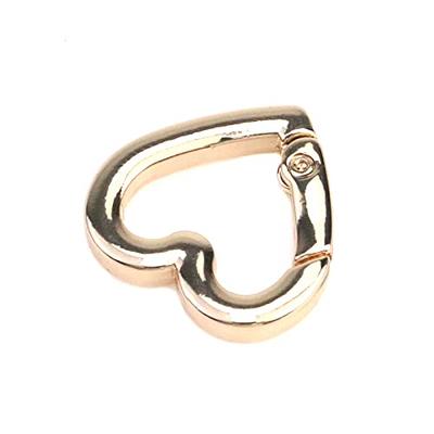 Pastlla 10pcs Heart Shape Key Ring Snap Hook Clip Key Holder