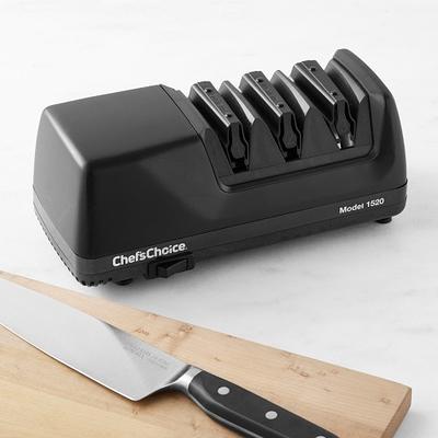 Chef'sChoice Rechargeable Three-Stage DC 320 Electric Knife Sharpener Edgecraft Color: Ice Gray