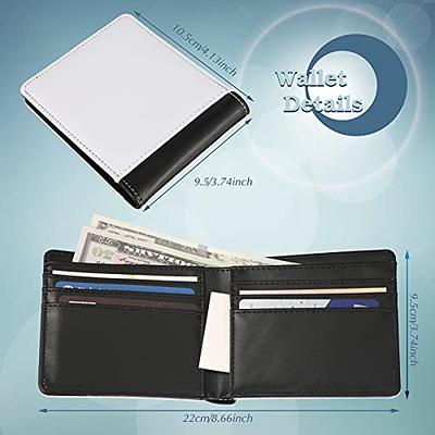 Wallet, Men's Double Sided Sublimation PU Leather Wallet