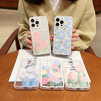 YeLoveHaw for iPhone 11 Pro Max Case for Girls, Flexible Soft Slim Fit  Full-Around Protective Cute Phone Case Cover with Purple Floral & Gray  Leaves