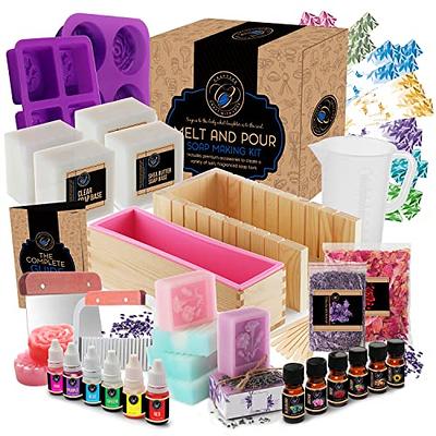 CraftZee Large Soap Making Kit - DIY Kits for Adults and Kids Supplies  Includes Soap Base, Soap