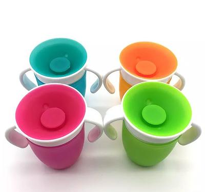 Baby Learning Drinking Cup 360 Degree Non Spill Trainer Water Cup baby 360  cup with Two Handles - Rose - Yahoo Shopping
