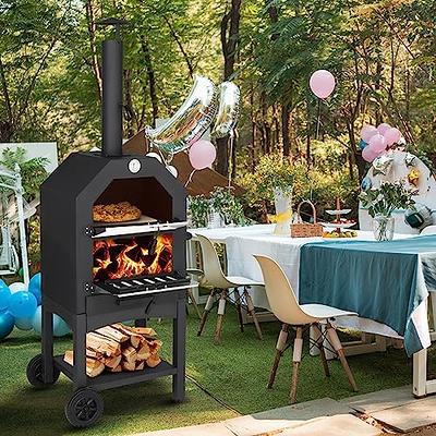 NINJA Woodfire Pizza Oven, 8-in-1 Outdoor Oven, 5 Pizza Settings