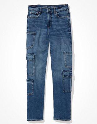 AE Stretch Super High-Waisted Straight Jean