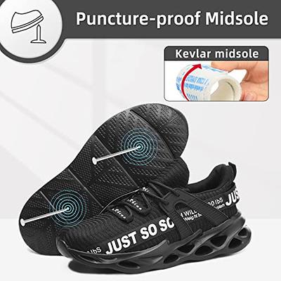 Furuian Steel Toe Shoes for Men Women Comfortable Steel Toe Sneakers for  Men Safety Shoes Slip Resistant Work Shoes for Men Lightweight Mens Steel  Toe