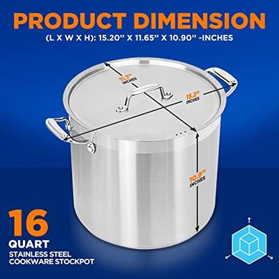 Stockpot 8 quart stock pot stainless stock pot with lid stainless steel  stock pot cooking pot induction stock pot - Yahoo Shopping