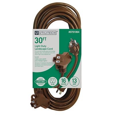 Utilitech Outdoor 50-ft 12/3-Prong Outdoor Sjtw Heavy Duty Lighted