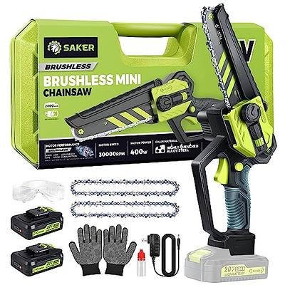 Gocheer Mini Chainsaw 6 Inch, Electric Cordless Chainsaw Portable