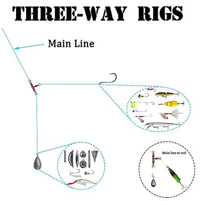 AGOOL 3 Way Swivel Fishing Three Way Swivel, 60pcs Triple Swivel T