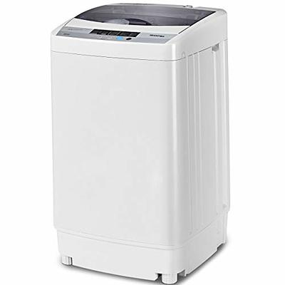  Giantex Portable Washing Machine, 7.7lbs Capacity All-in-One  Washer Spinner Combo w/Drain Pump, 0.78 Cu.ft Laundry Washer w/ 10 Program,  3 Water Level, LED Display, Compact for Apartment RV : Appliances