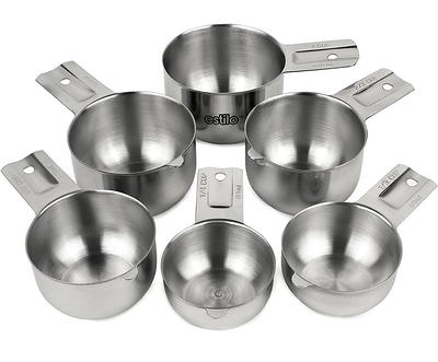 High Quality Large Stainless Steel 6 pcs Mixing Bowl Set - Free Measuring  Spoons 852038036328