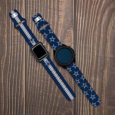 Gametime Dallas Cowboys Leather Band fits Apple Watch (38/40mm S/M