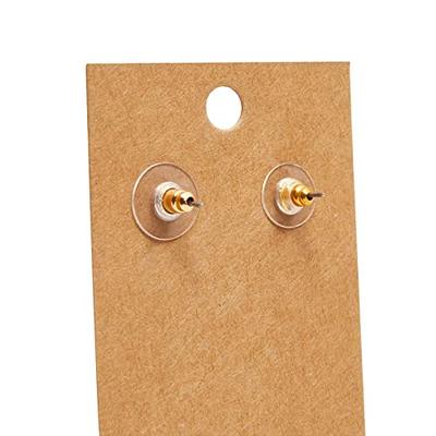 200-Pack Kraft Paper Earring Display Cards for Hanging Earrings, Studs,  Bulk Jewelry Cards for Retail, Trade Show, Boutique, Small Business  Packaging (3.5x2 in) - Yahoo Shopping