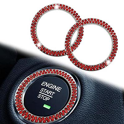 2 PCS Crystal Car Engine Start Stop Decoration Ring, Car Bling Ring Crystal  Car Stickers Rings Womens Car Decals, Push to Start Button Cover/Sticker,  Key Ignition & Knob Bling Ring(Red) - Yahoo