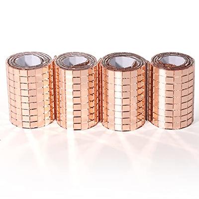 PP OPOUNT 2160 PCS Disco Mirror Tiles, 5 x 5 mm Self-Adhesive Disco Ball  Tiles, Mini Mosaic Tiles for Indoor Outdoor Decoration, DIY Disco Balls,  Vases, Cups, Photo Frames (Rose-Gold) - Yahoo Shopping