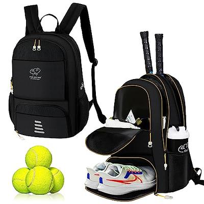 Wolt | Tennis Backpack Tennis Bag for Men Women, Large Tennis Racket Bag with Ventilated Shoe Compartment Holds 2 Rackets,Badminton Squash Racquets