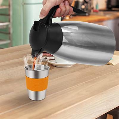 Stainless Steel Thermal Coffee Carafe Dispenser, Unbreakable