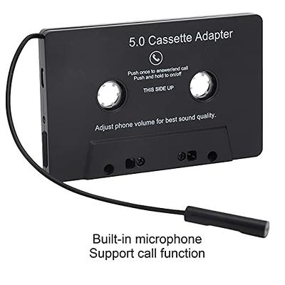 PUSOKEI Car Cassette Audio Receiver, Bluetooth 5.0 Cassette to Aux