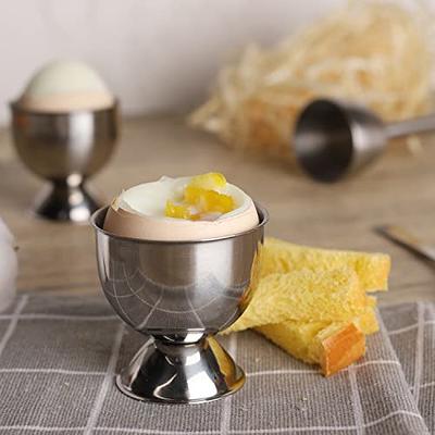 2pcs Silicone Egg Cup Holder Food Grade Boiled Eggs Holder Boiler