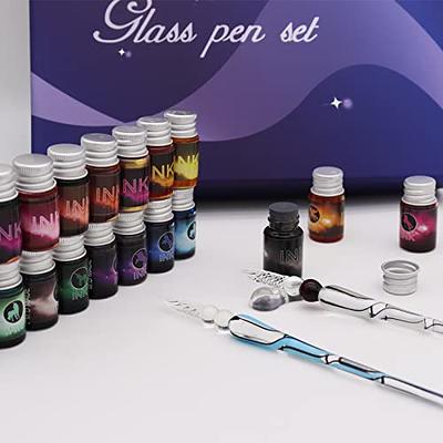 Aivn Complete Calligraphy Set for Beginners, Includes Calligraphy Pens, 12 Nibs, Quill Pen and Ink Set, Caligraphy Kits, Pen Holder and Introduction