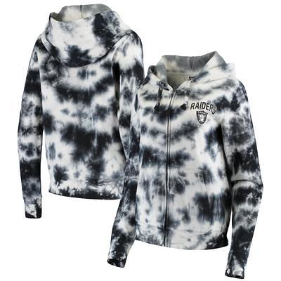 Women's Pro Standard Black Las Vegas Raiders Animal Print Fleece Pullover Hoodie Size: Medium