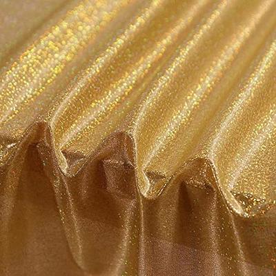 Gold Glitter Glitter Fabric, Laser Glitter Sequin Tulle