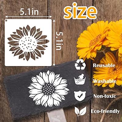 Sunflower Stencil Flower Stencils for Painting on Wood Plastic