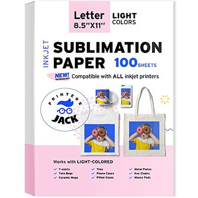 HTVRONT Sublimation Paper 11x17 inches - 150 Sheets Inkjet Sublimation  Paper Compatible with Inkjet Printer 120gsm